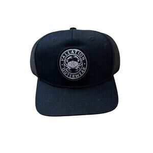 Vallation Dungeness Crab Trucker Hat in black New One Size